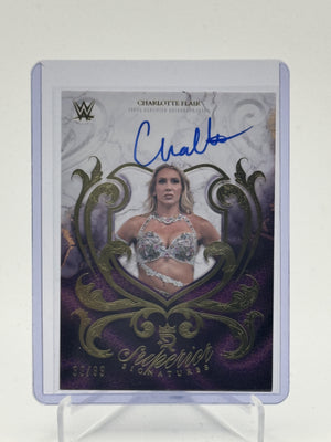 2025 Topps Royalty WWE #SUP-CFL Charlotte Flair Superior Signatures #/99