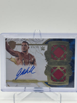 2025 Topps Royalty WWE #RES-GAB Chad Gable Regalia Relic Signatures #/99