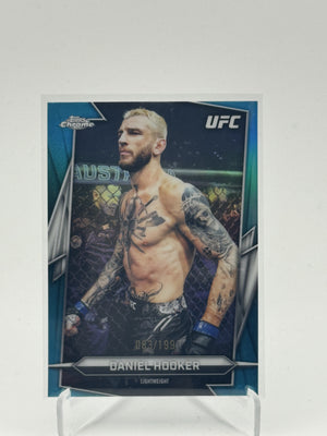 2026 Topps Chrome UFC #152 Daniel Hooker Aqua Refractor #/199