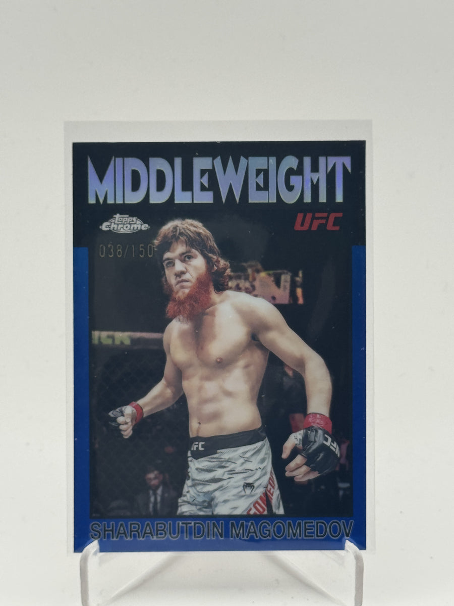 2026 Topps Chrome UFC Sharabutdin Magomedov 1986 Blue Refractor #/150