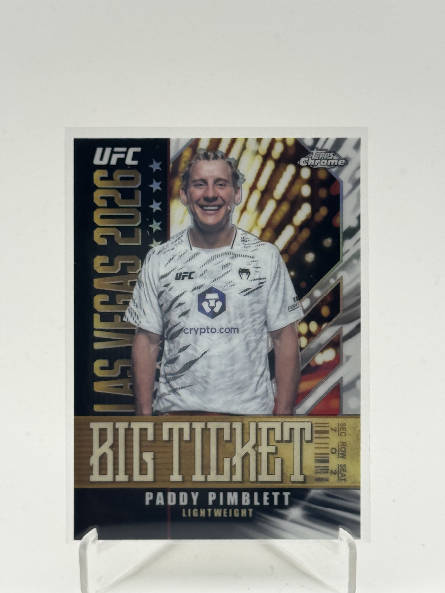 2026 Topps Chrome UFC #BT-4 Paddy Pimblett Big Ticket