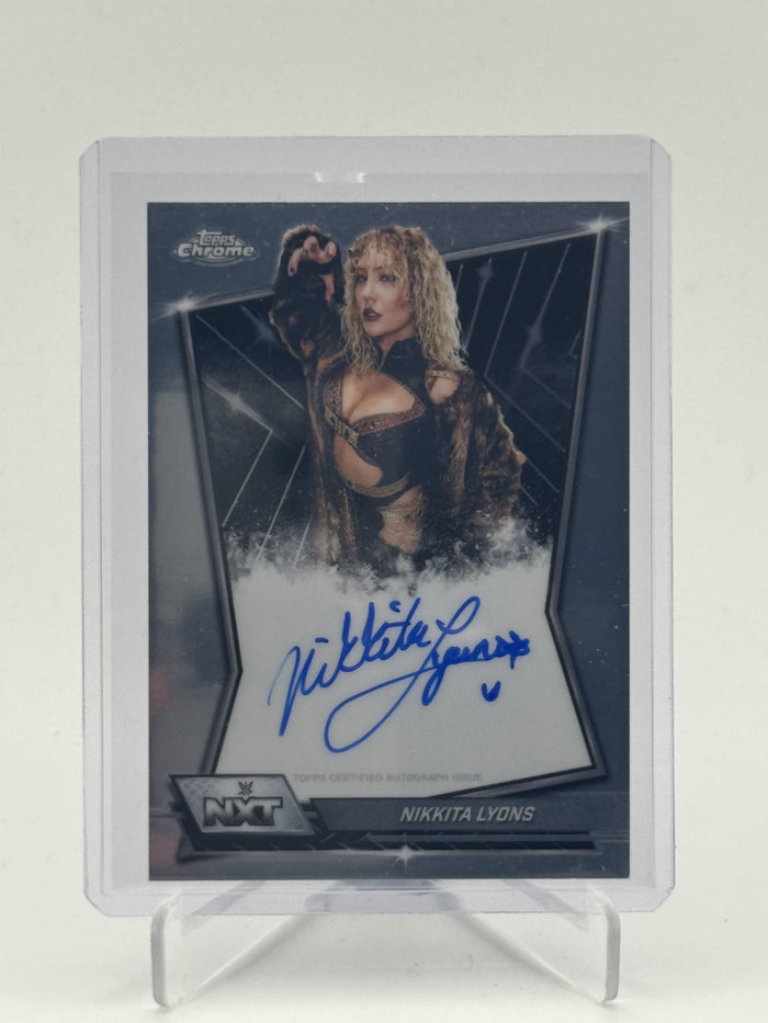 2026 Topps Chrome WWE #NXT-NIK Nikkita Lyons NXT Autographs