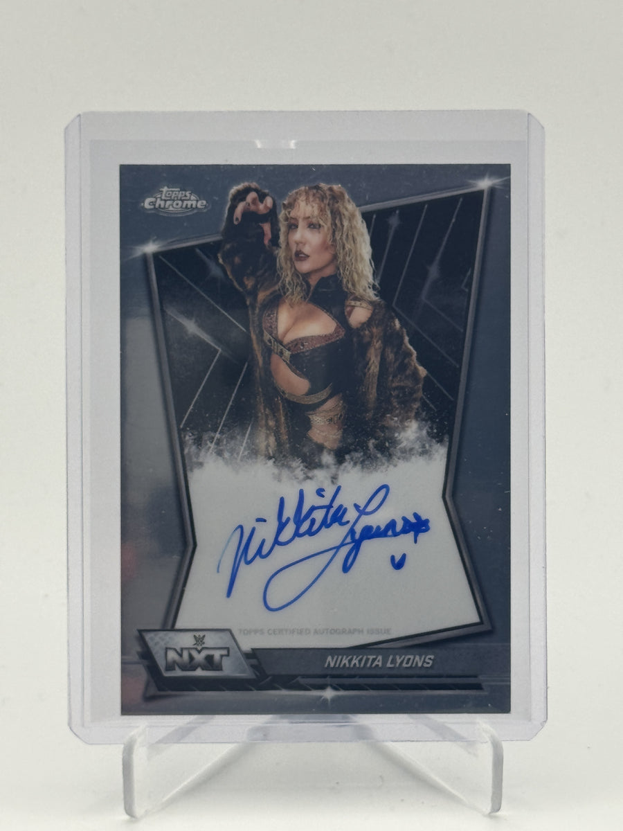 2026 Topps Chrome WWE #NXT-NIK Nikkita Lyons NXT Autographs