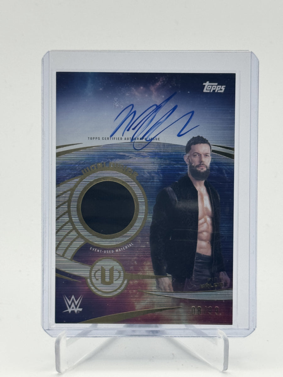 2025 Topps Universe WWE #WRA-FBA Finn Bálor Worldwide Relic Autographs