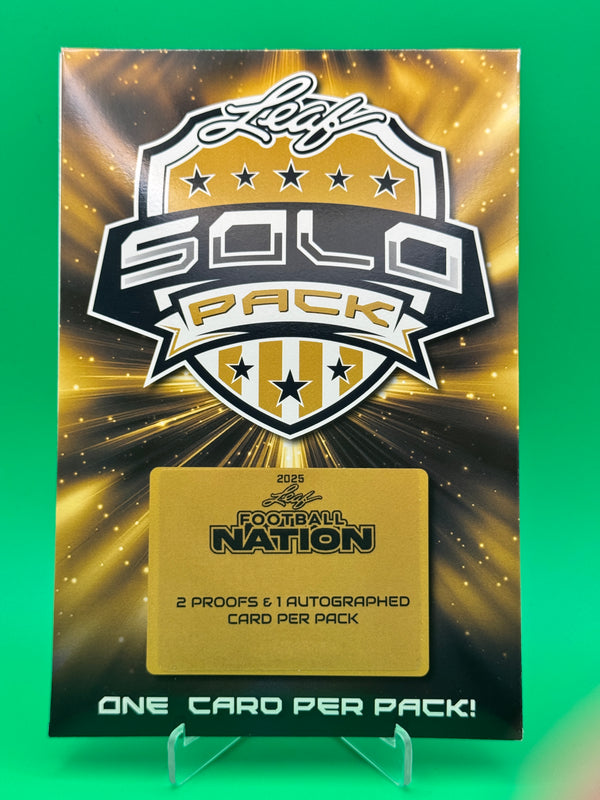 2025 Leaf Football Nation Pack 2 Proofs 1 Autograph Factory Sealed
