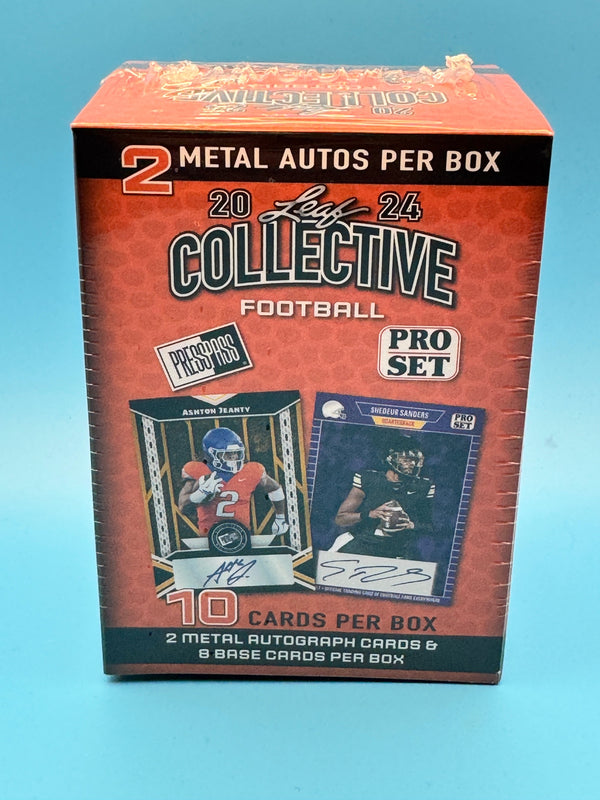 2024 Leaf Collective Football Pro Set Blaster Box Factory Sealed