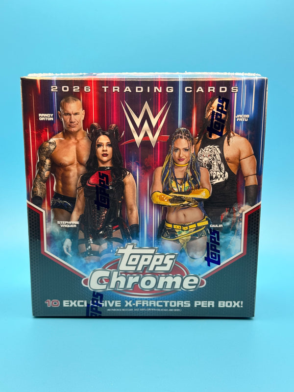 2026 Topps Chrome WWE Mega Box Factory Sealed Trading Cards