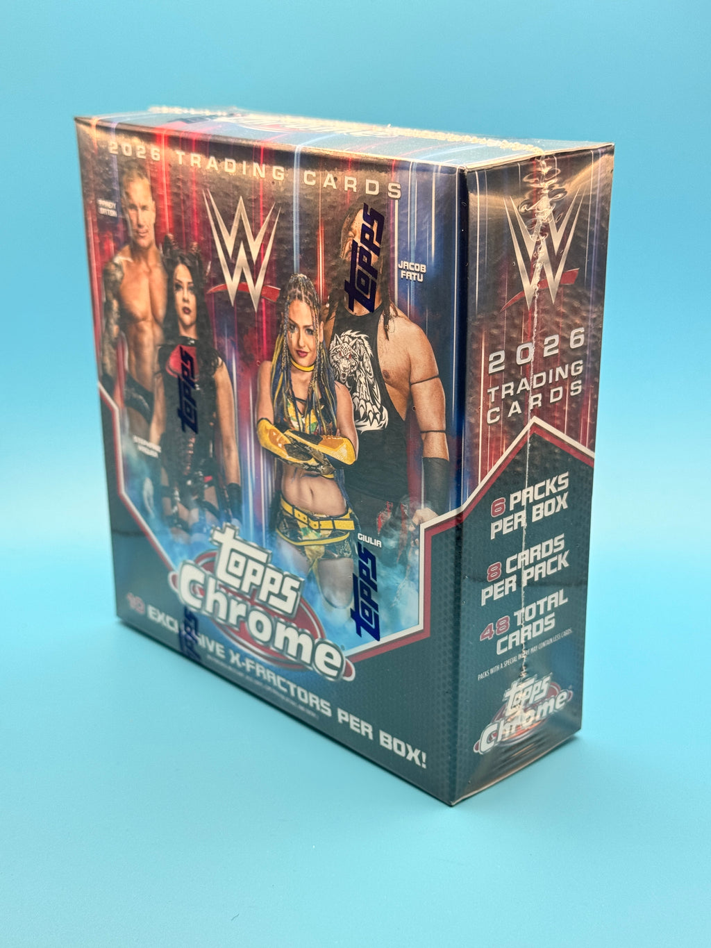 2026 Topps Chrome WWE Mega Box Factory Sealed Trading Cards