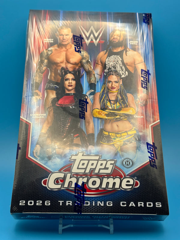 2026 Topps Chrome WWE Hobby Box Factory Sealed Trading Cards