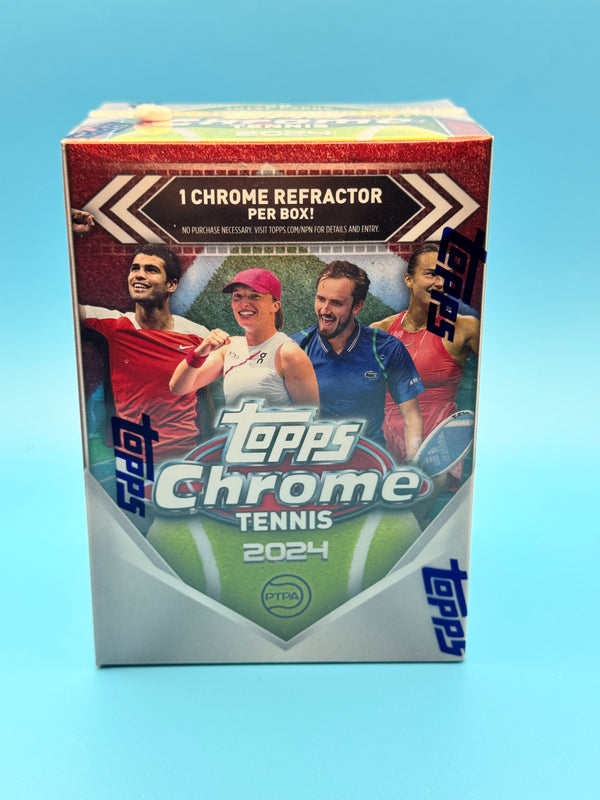 2024 Topps Chrome Tennis Blaster Box Factory Sealed Trading Cards
